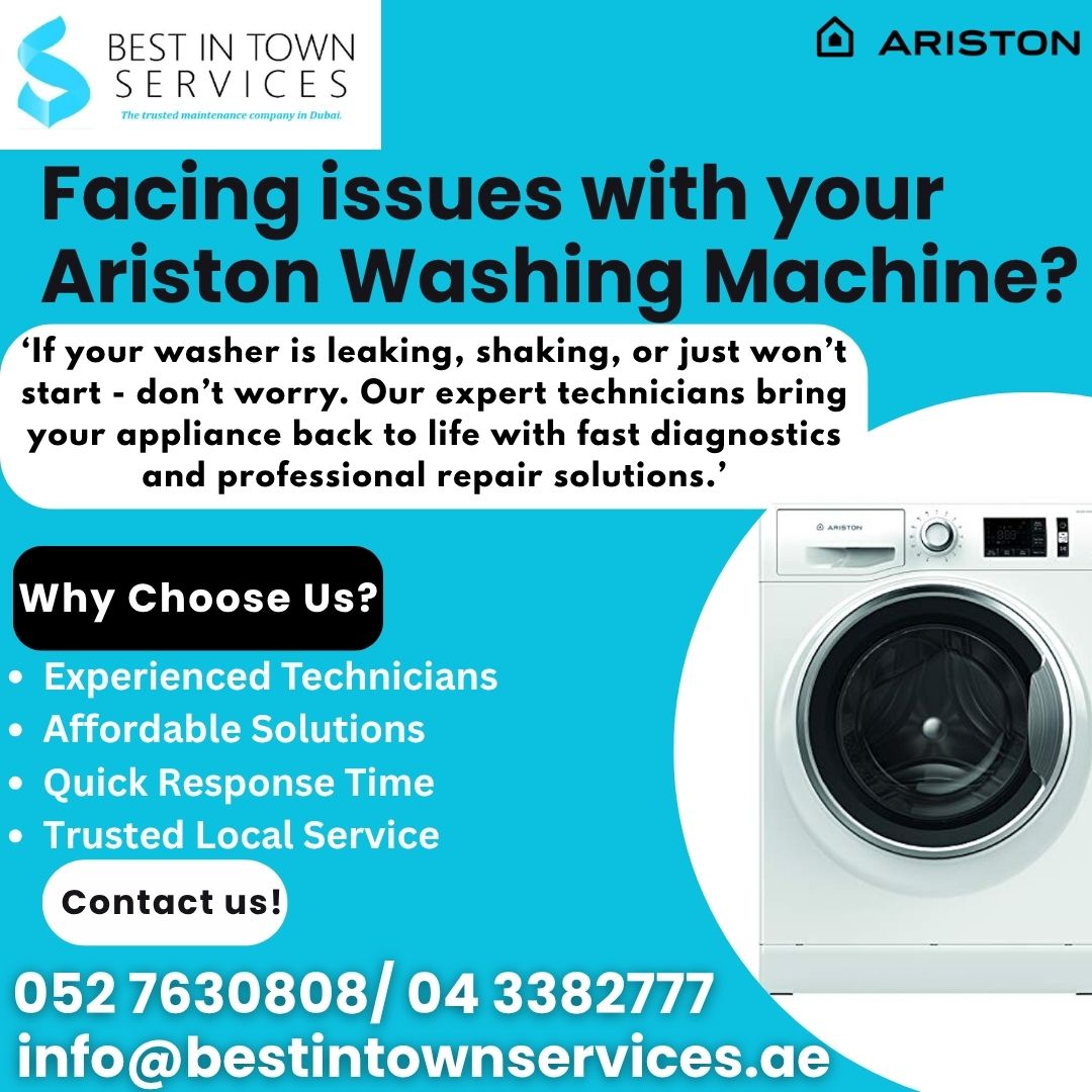 Best In Town – Ariston Washing Machine Repair Services