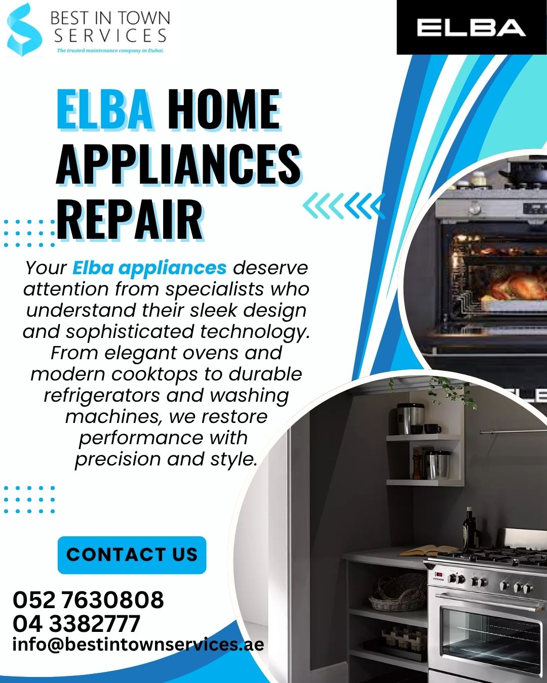 Best In Town Services – ELBA Home Appliances Repair Services