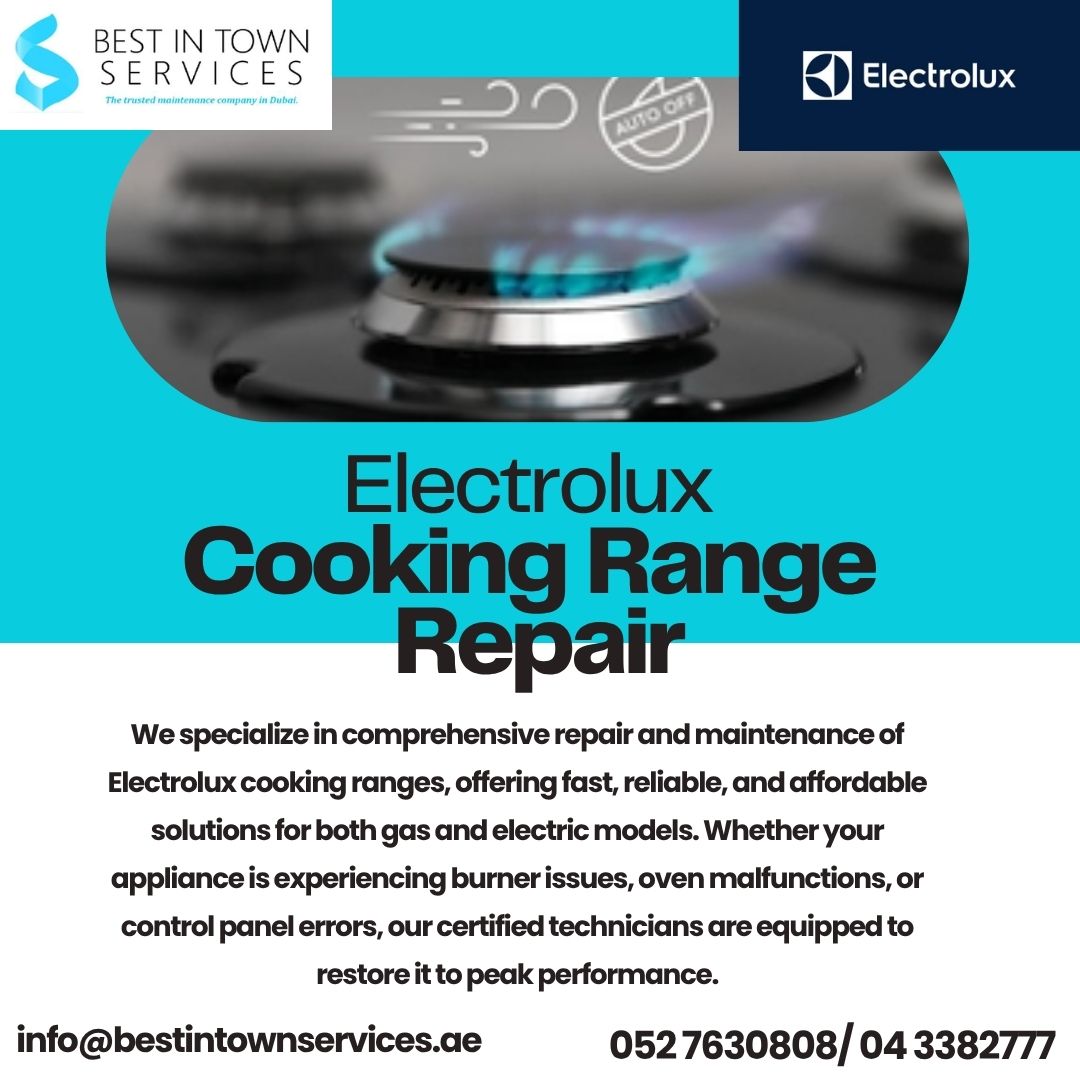 Best In Town Services – Electrolux Cooking Range Repair Services