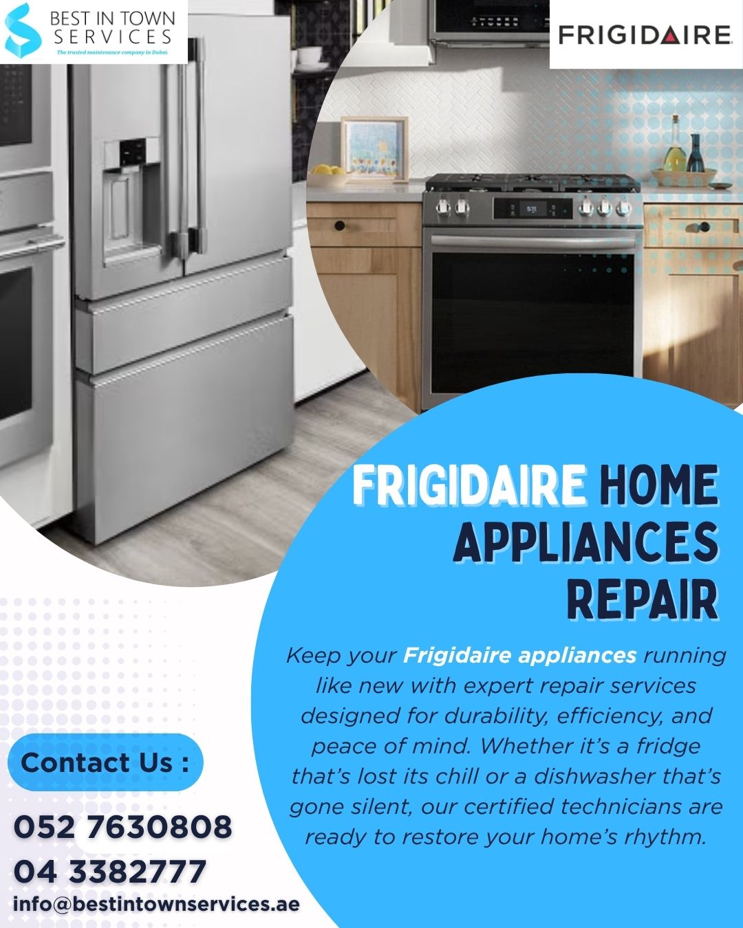 Best In Town Services – Frigidaire Home Appliances Repair Services