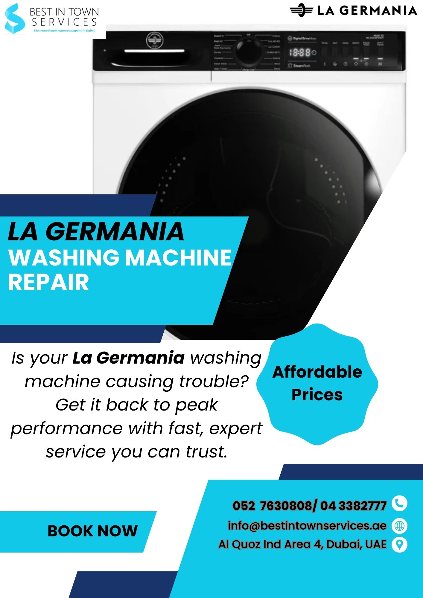 Best In Town Services – La Germania Washing Machine Repair Services