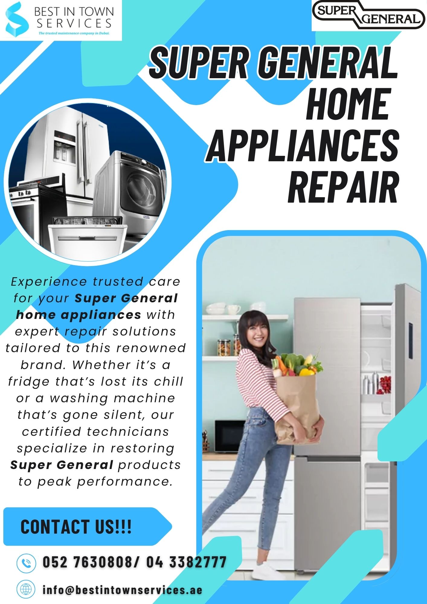 Best In Town Services – Super General Home Appliances Repair Services