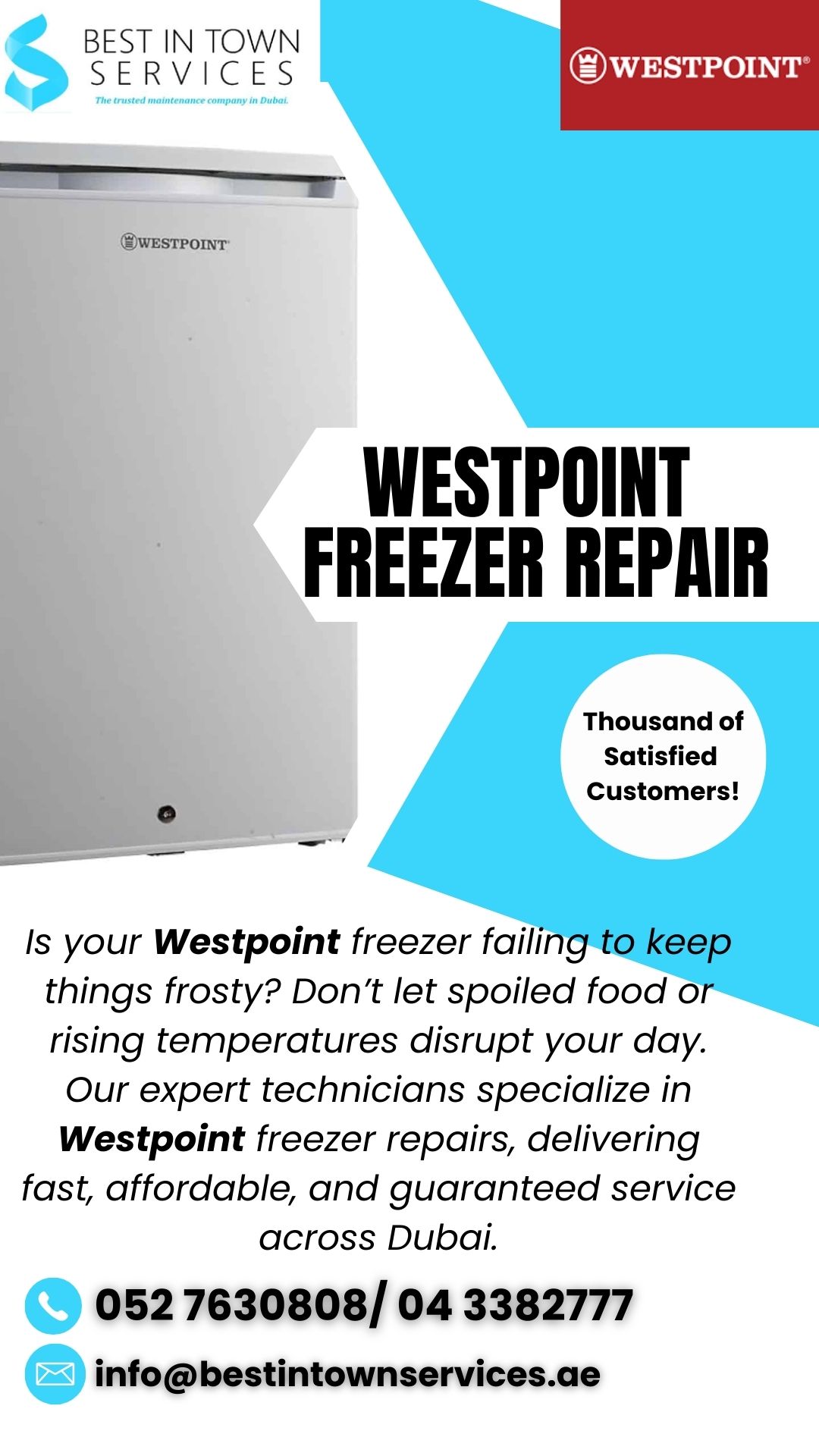 Best In Town Services – Westpoint Freezer Repair Services