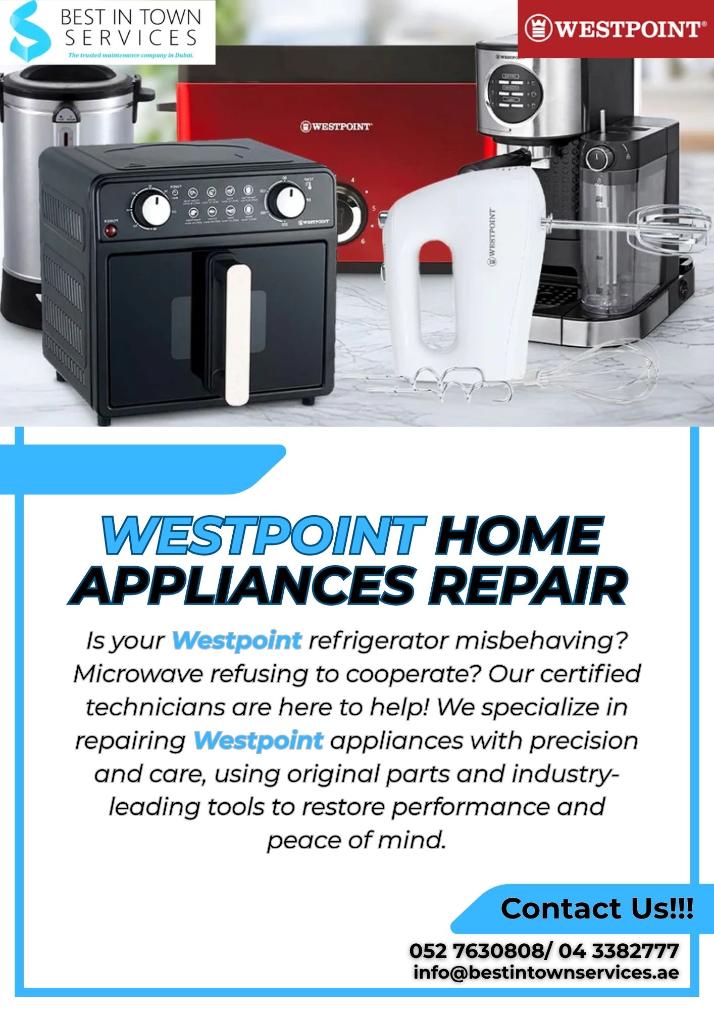 Best In Town Services – Westpoint Home Appliances Repair Services