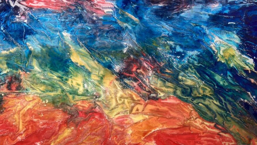 original PAINTING on canvas 380×180 cm