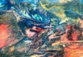 original PAINTING on canvas 380×180 cm