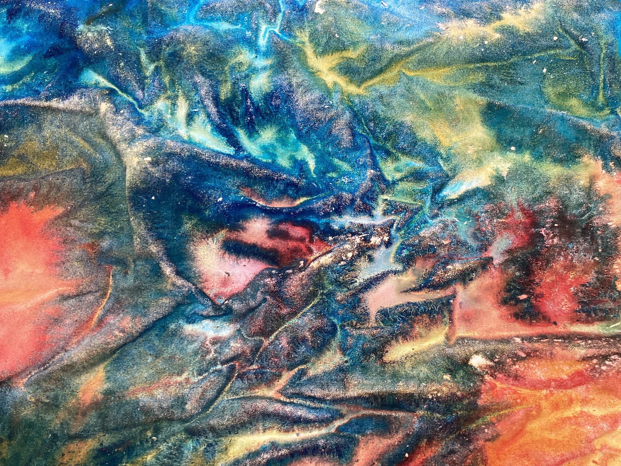 original PAINTING on canvas 380×180 cm