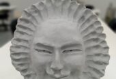 ORIGINAL UNIQUE FIRED CLAY -CERAMIC SCULPTURE