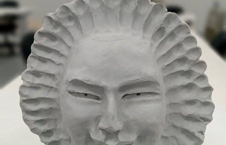 ORIGINAL UNIQUE FIRED CLAY -CERAMIC SCULPTURE