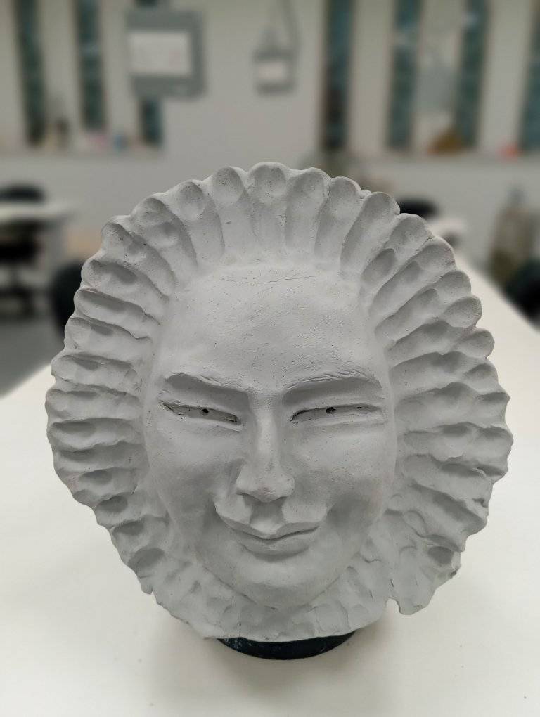 ORIGINAL UNIQUE FIRED CLAY -CERAMIC SCULPTURE