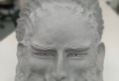 ORIGINAL UNIQUE FIRED CLAY -CERAMIC SCULPTURE