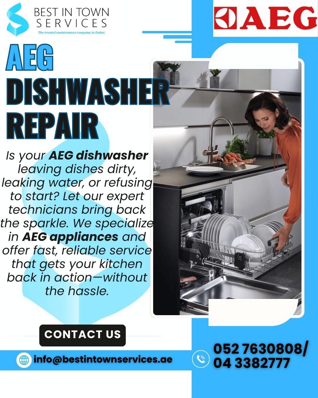 AEG Dishwasher Repair Services