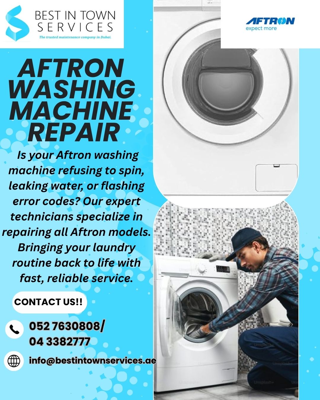 Aftron Washing Machine Repair Services