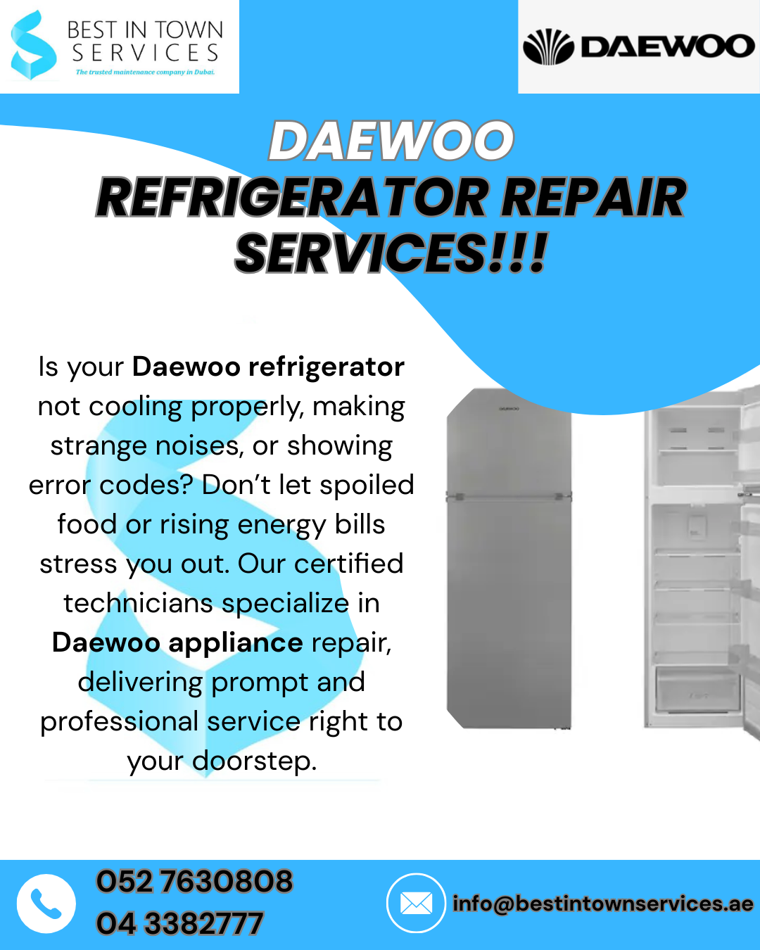 Daewoo Refrigerator Repair Services