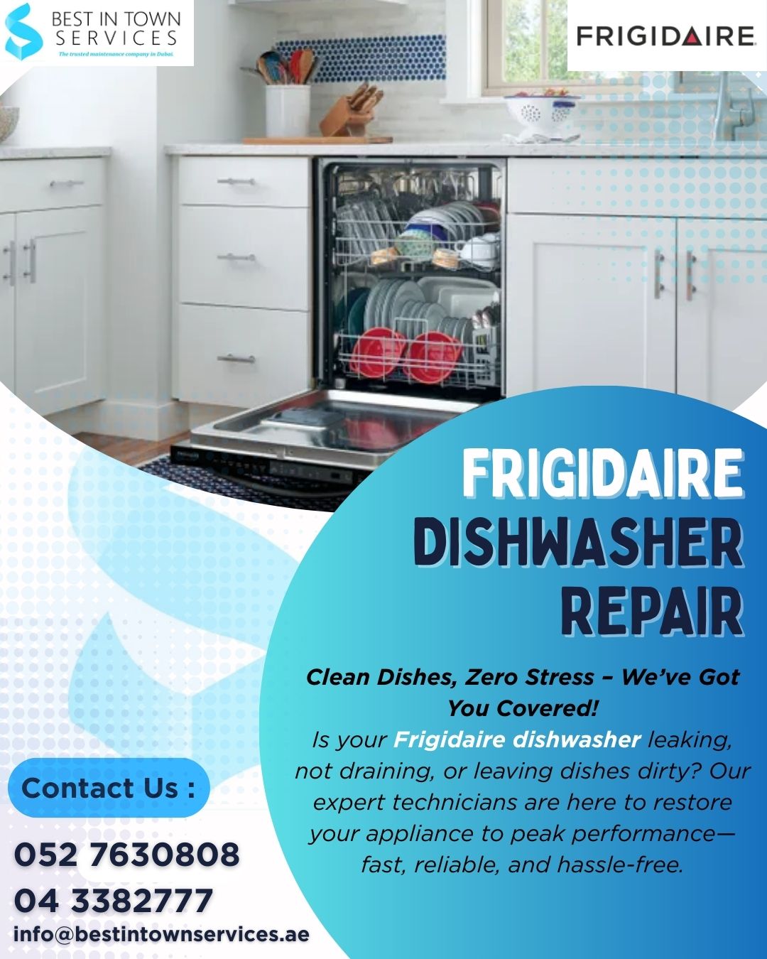 Frigidaire Dishwasher Repairing Services