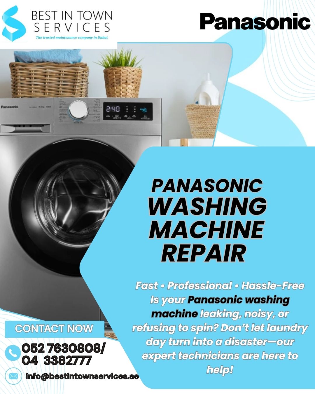 Panasonic Washing Machine Repair Services