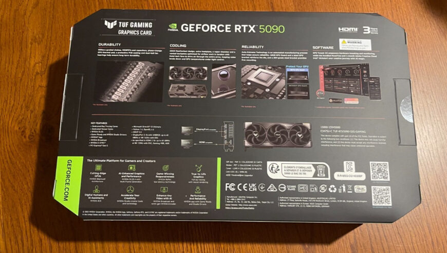 ASUS GEFORCE RTX 5090 32GB GDDR7 GRAPHICS CARD( NEW SEALED )