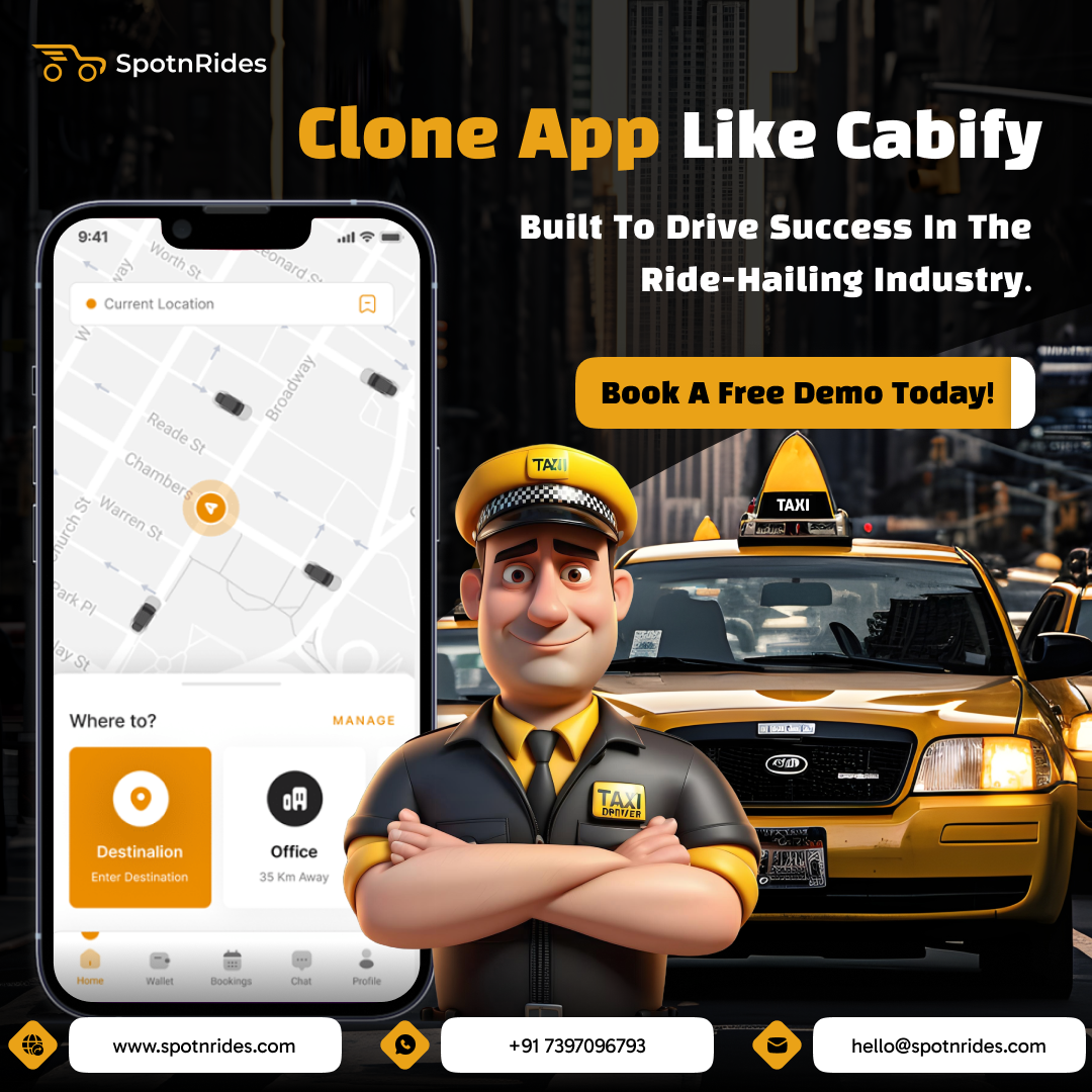Launch Your Own Taxi App with SpotnRides Cabify Clone