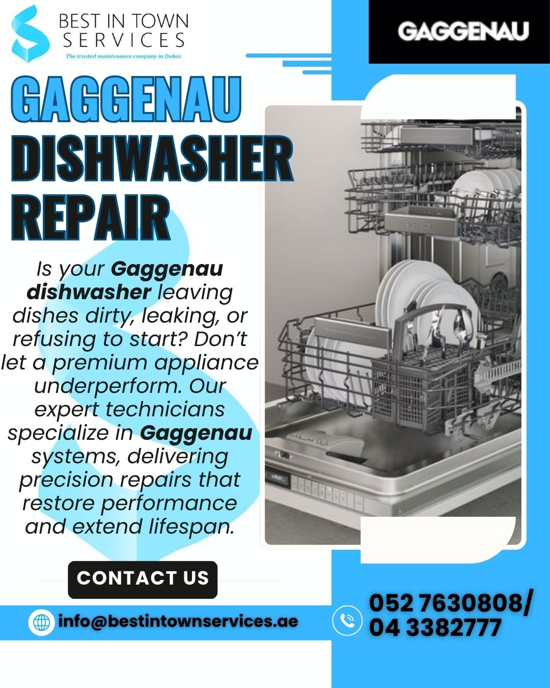 Gaggenau Dishwasher Repair Services