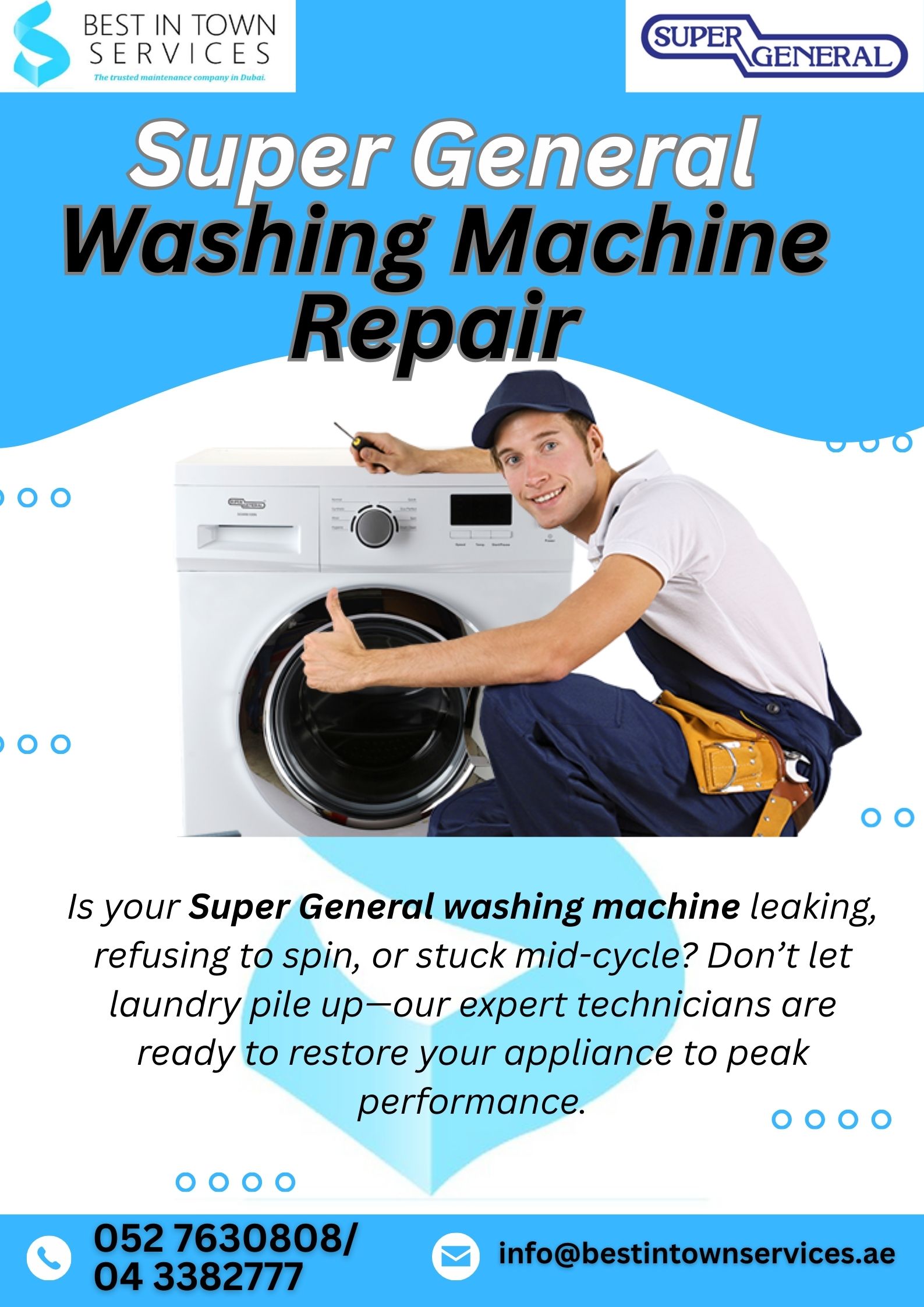 Super General Washing Machine Repair Services