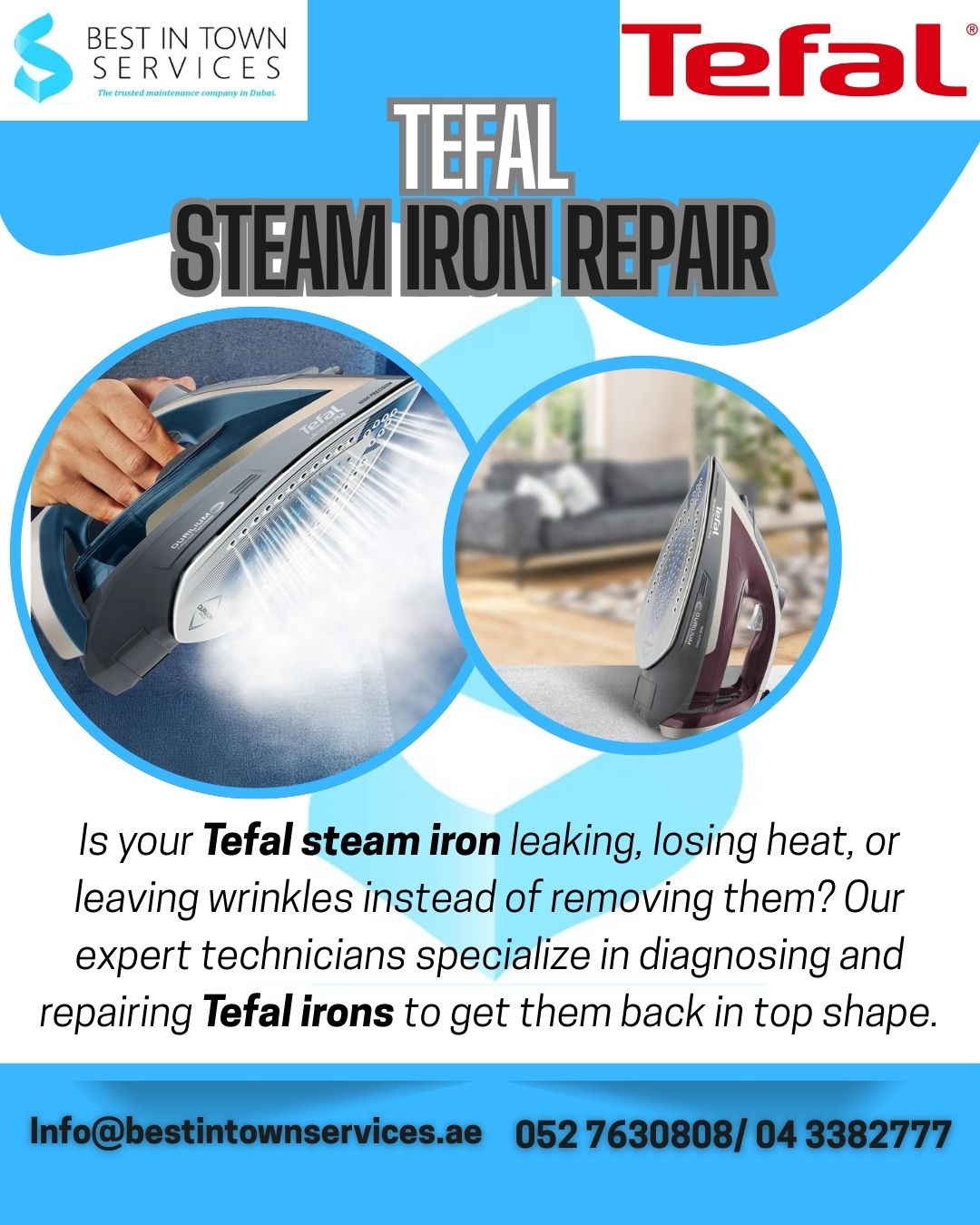 Tefal Steam Iron Repair Services