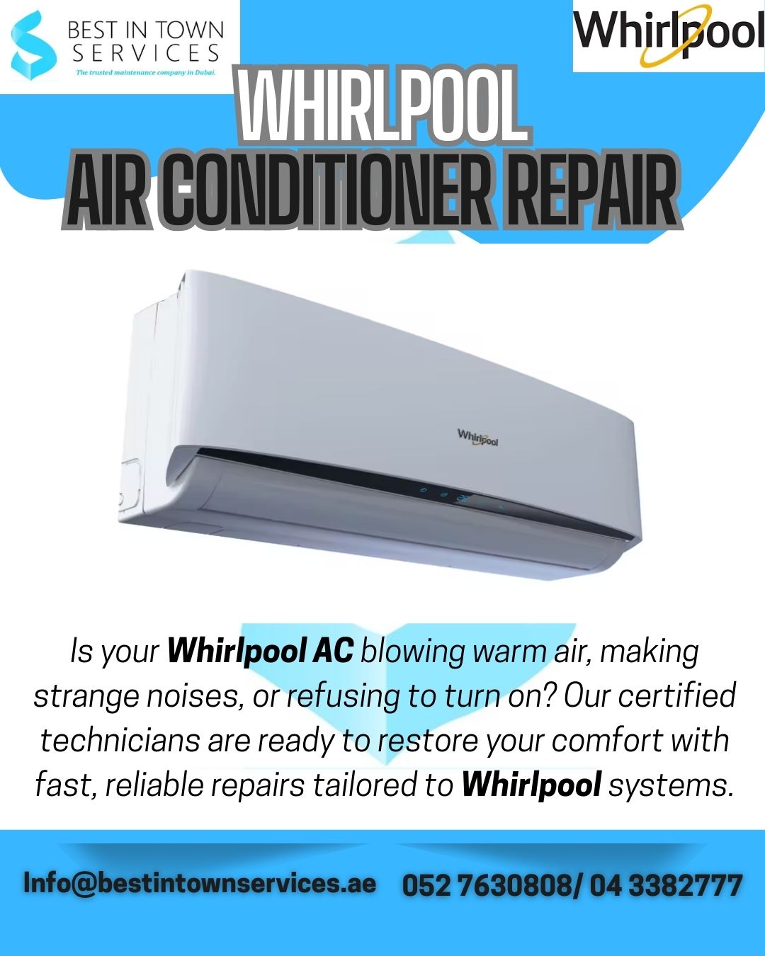 Whirlpool Air Conditioner Repair Services