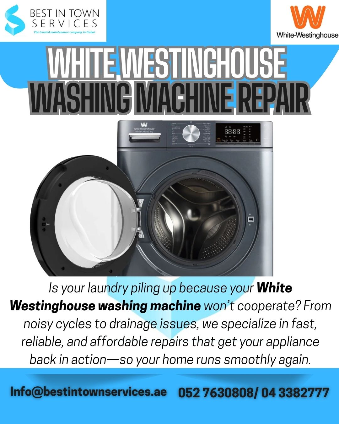 White Westinghouse Washing Machine Repair Services