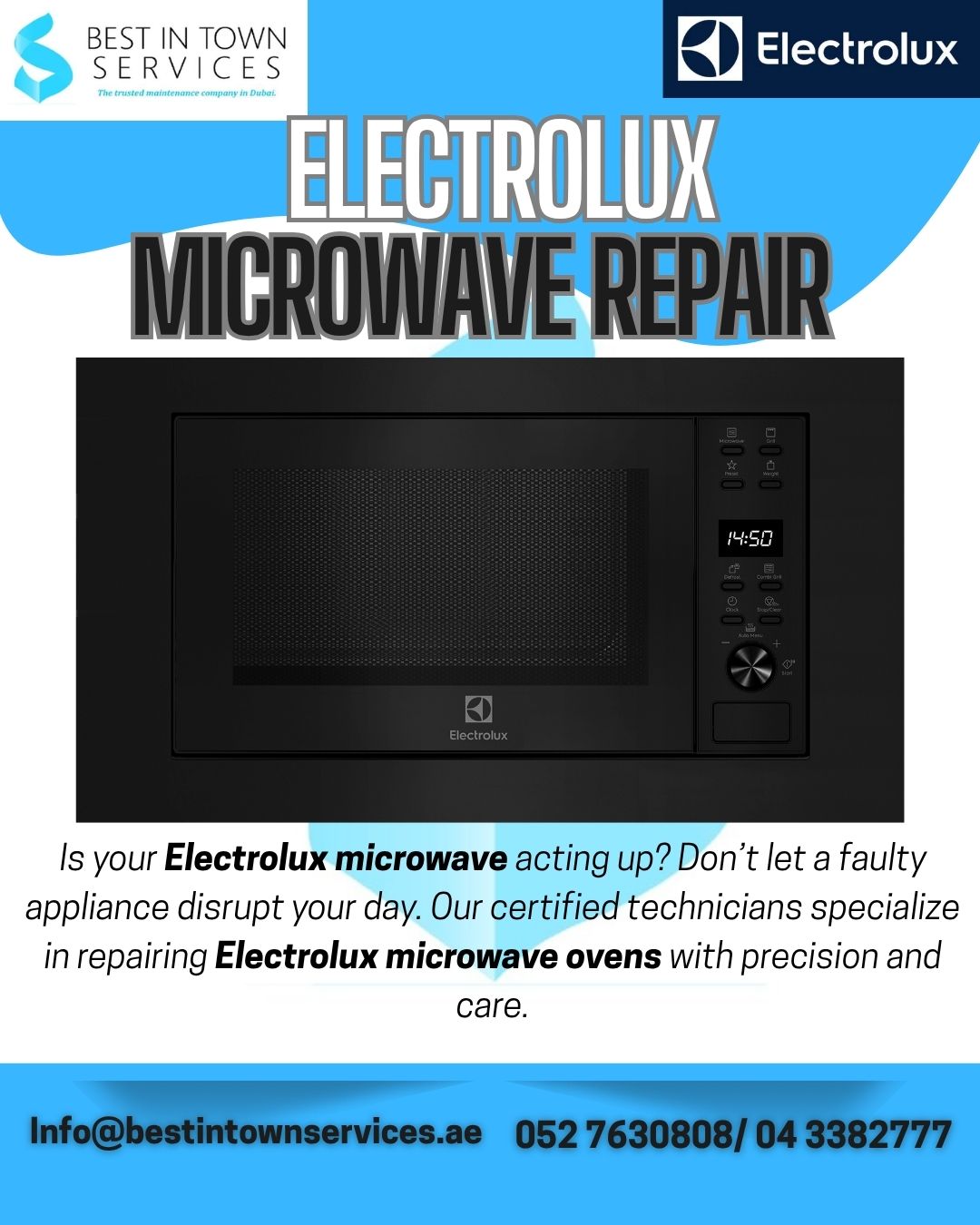Electrolux Microwave Oven Repair Services