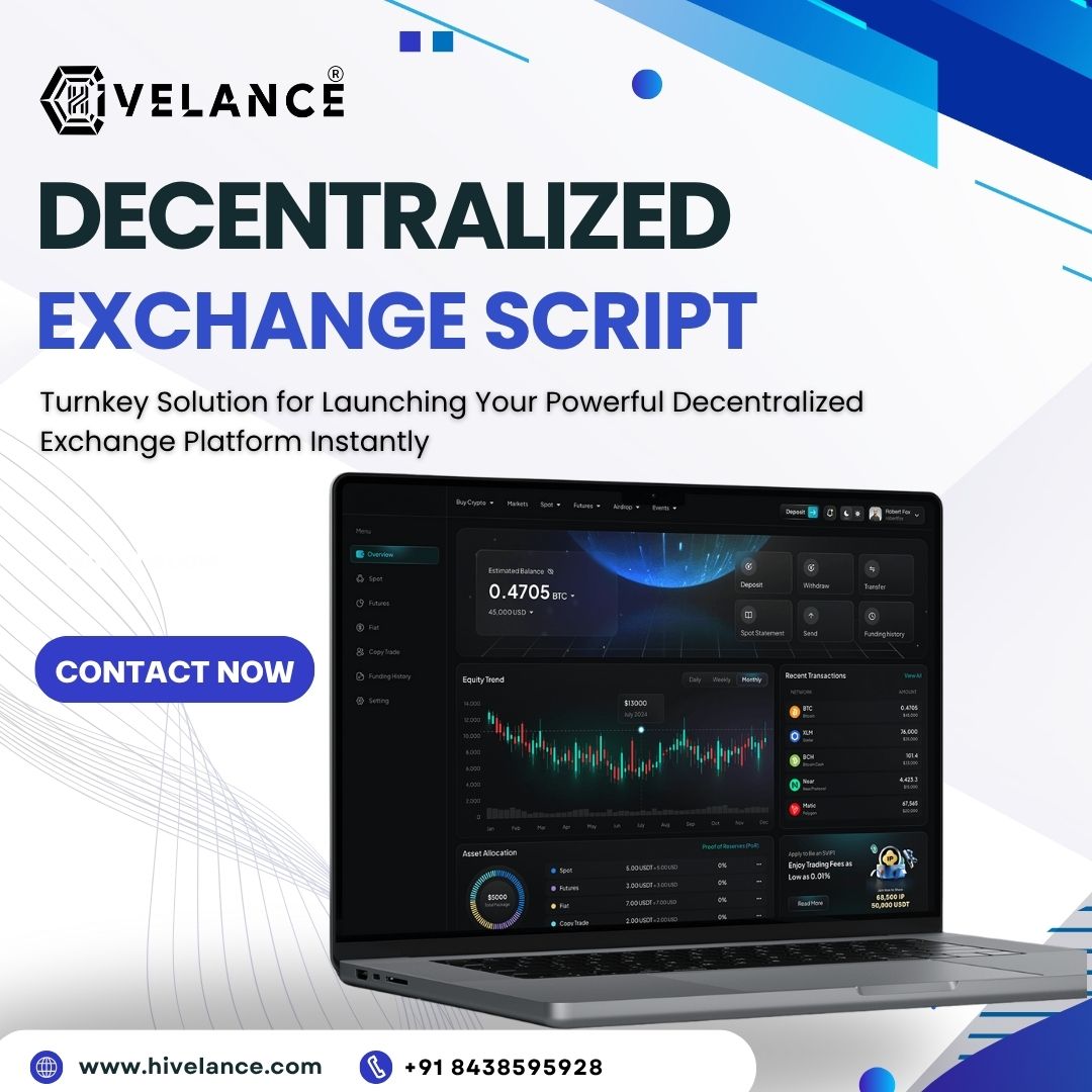 Launch Your DEX With Our Decentralized Exchange Script & Rule the Defi World