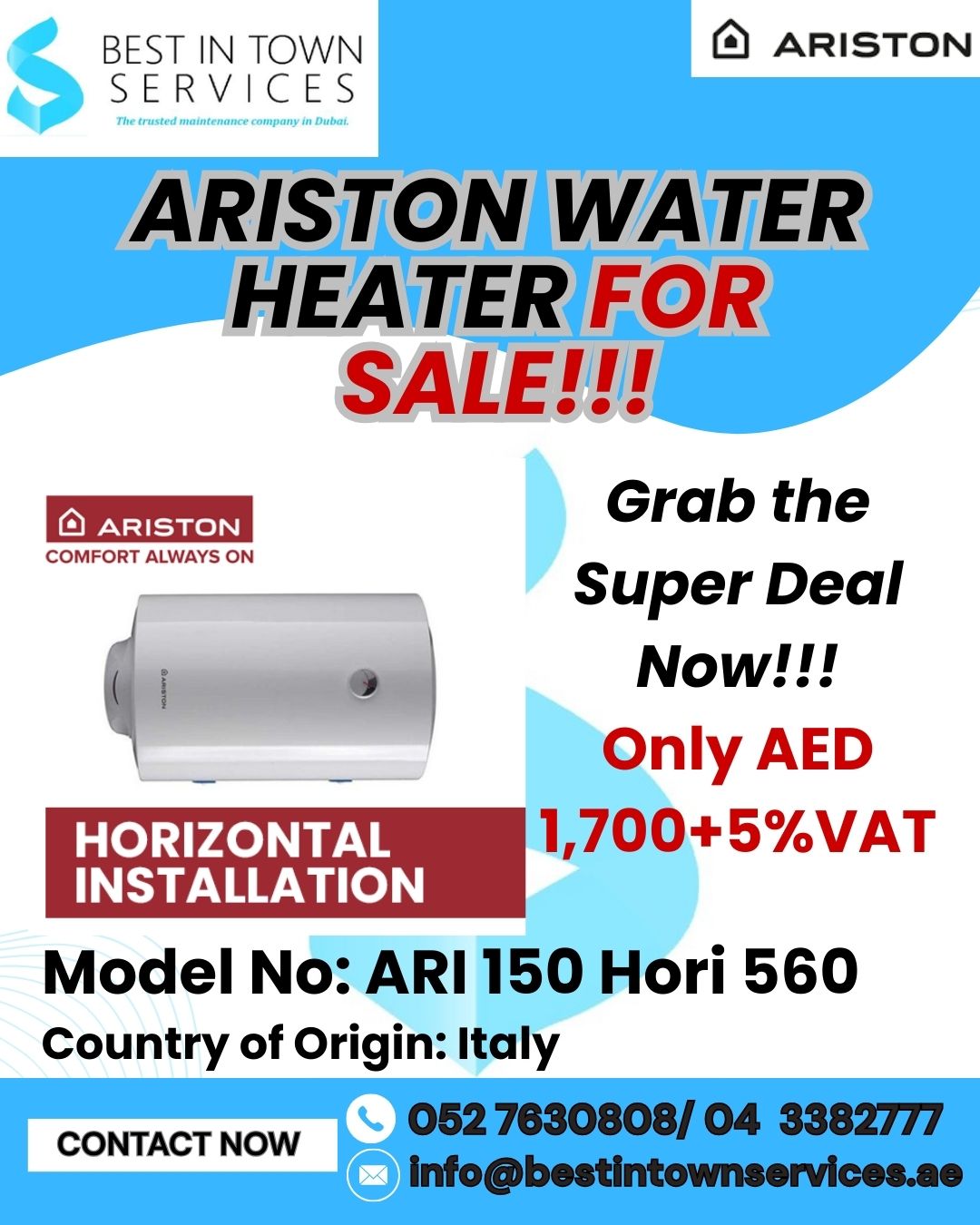 Ariston Water Heater for Sale!!!