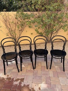 64 black Cafe house chairs