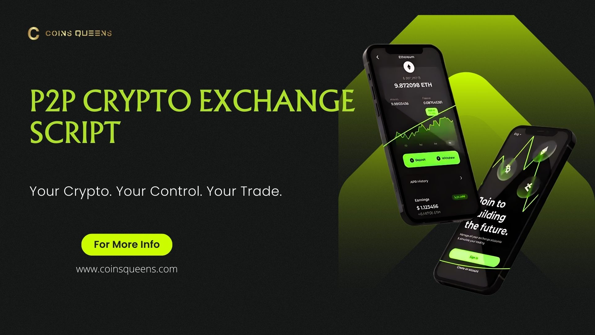Power Your Crypto Business with CoinsQueens P2P Exchange Script