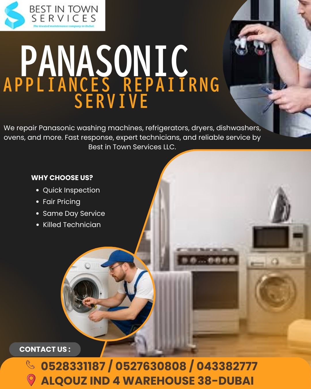PANASONIC REEPAIRING REPAIRING SERVICE DUABI