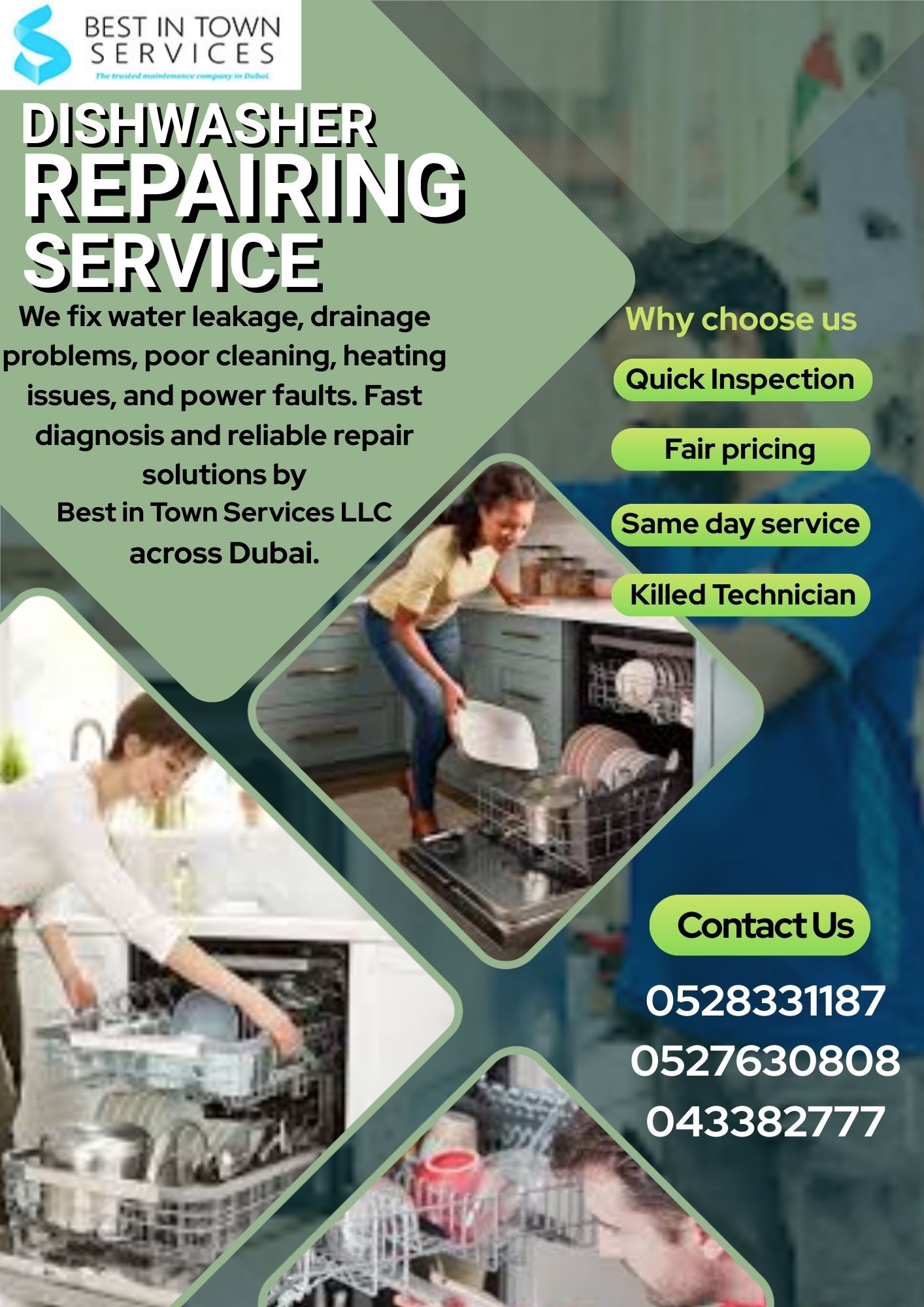 dishwasher repairing service Dubai