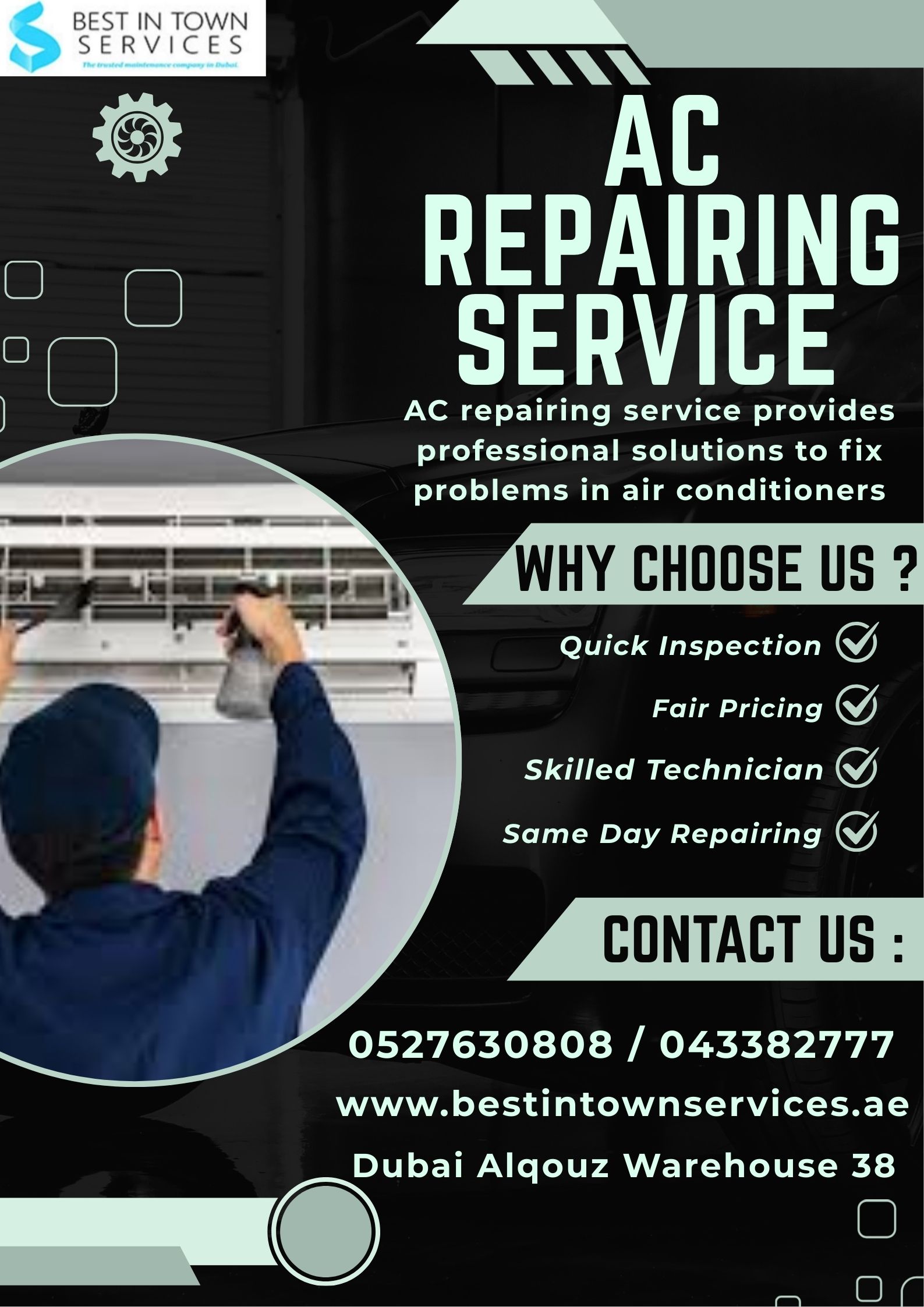 AC repairing service Dubai
