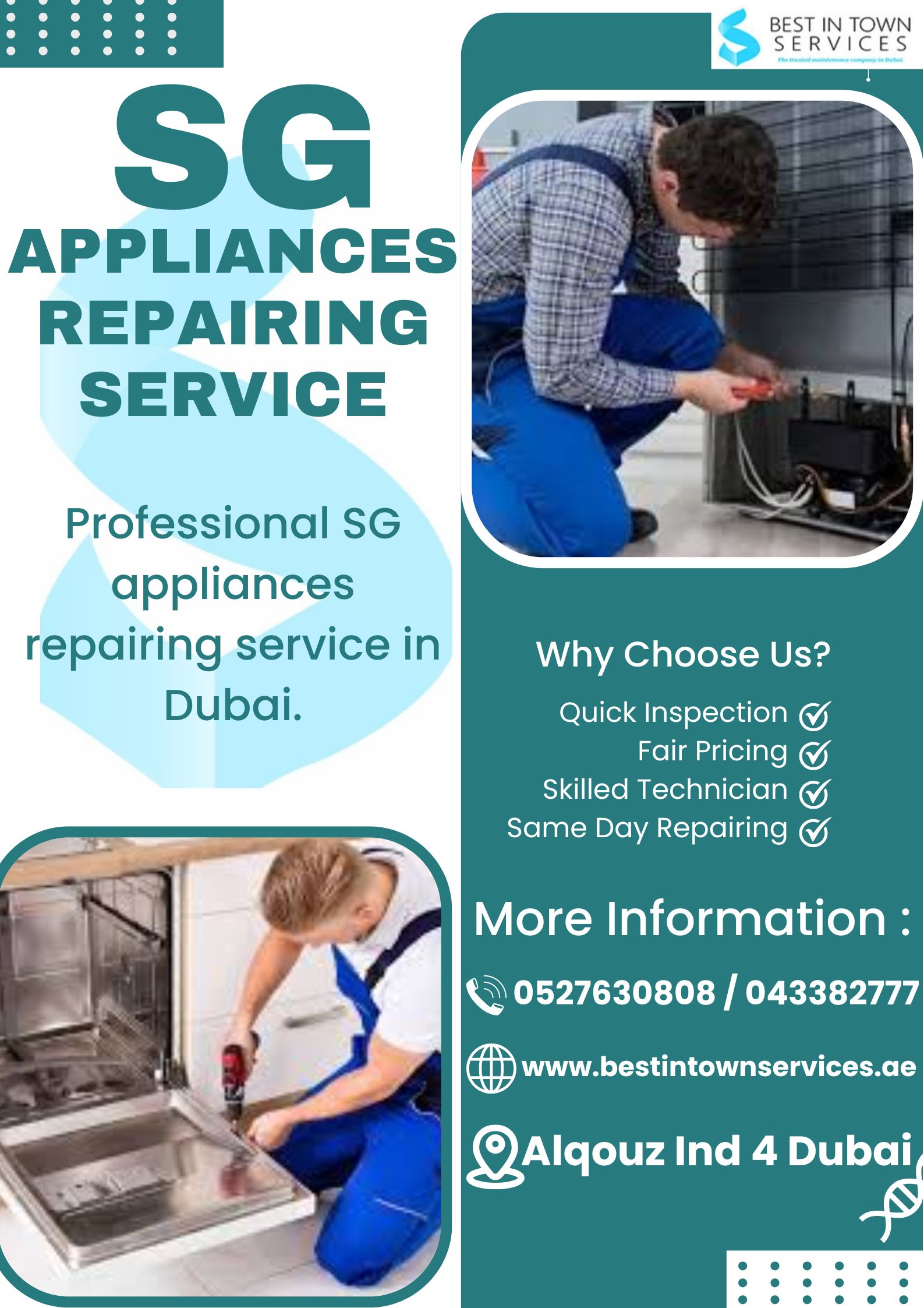 SG APPLIANCES REPAIRING SERVICE DUBAI