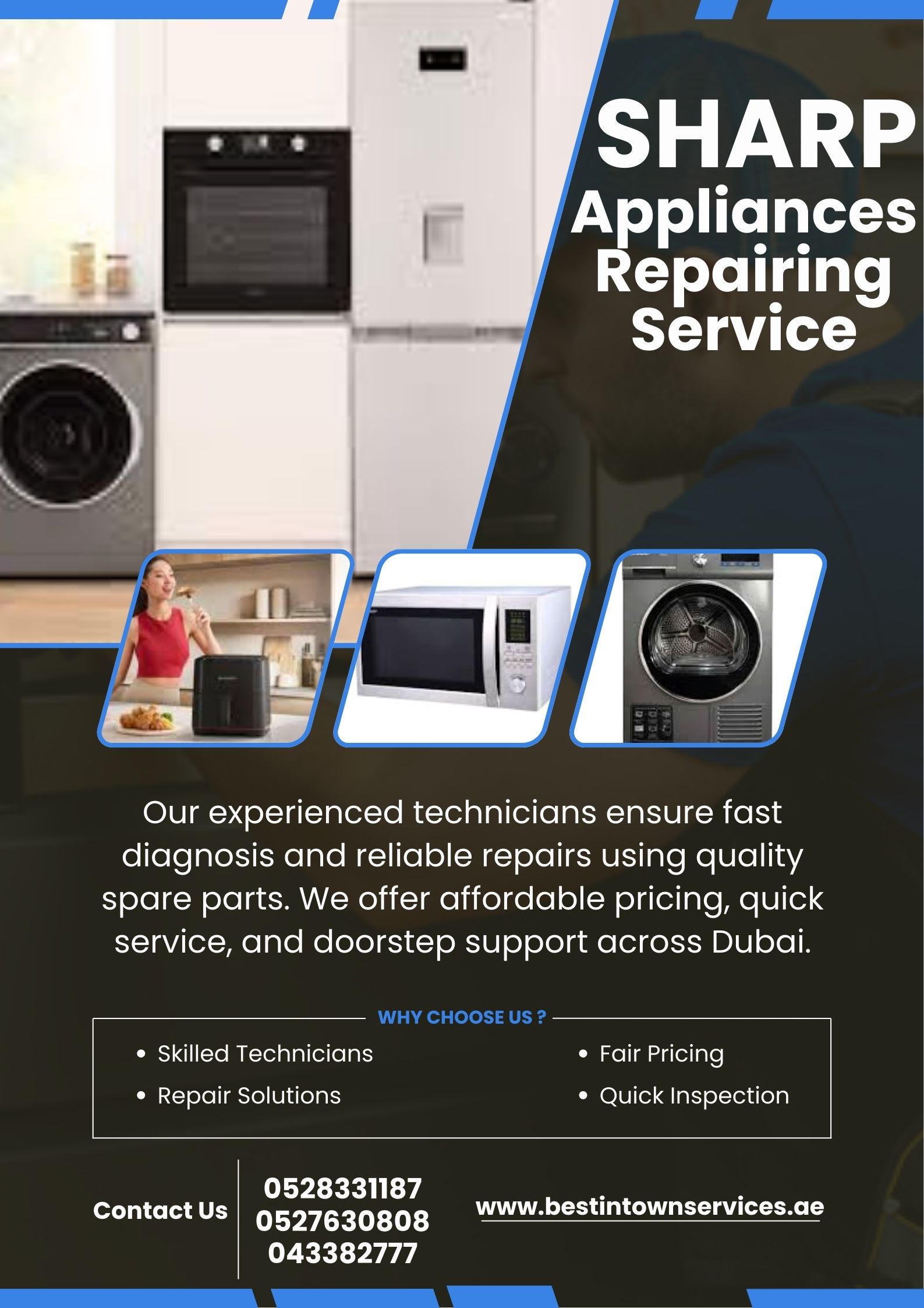 SHARP APPLIANCES REPAIIRNG SREVICE DUBAI
