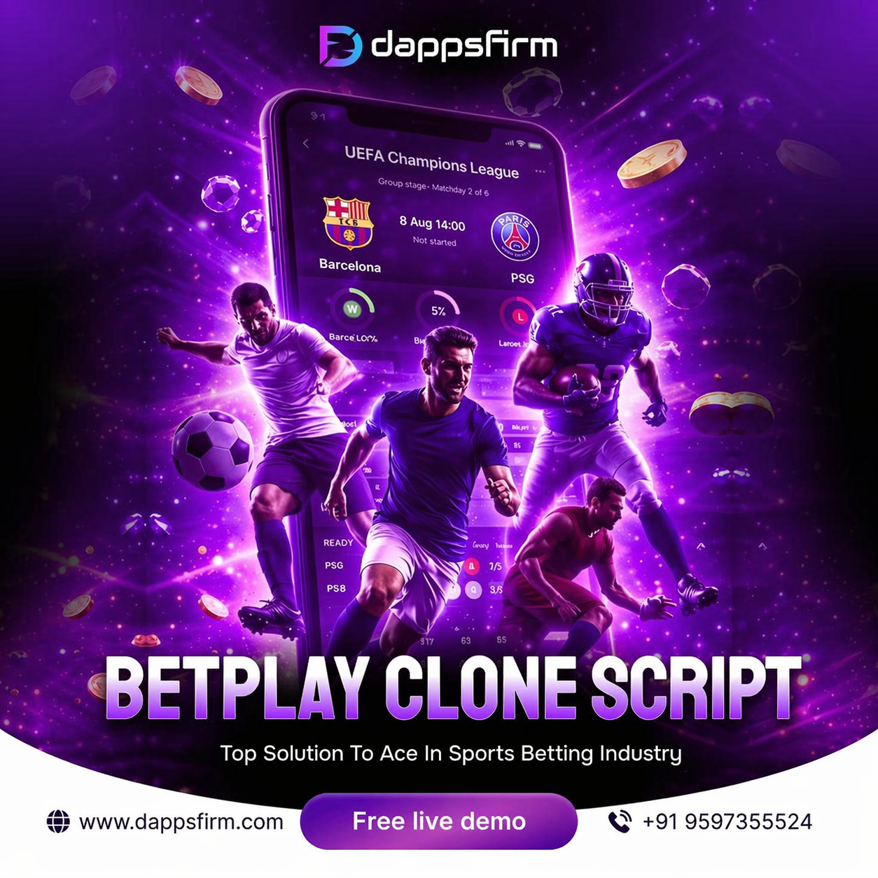 Build Your Sports Betting Platform with Betplay Clone Script – Free Demo