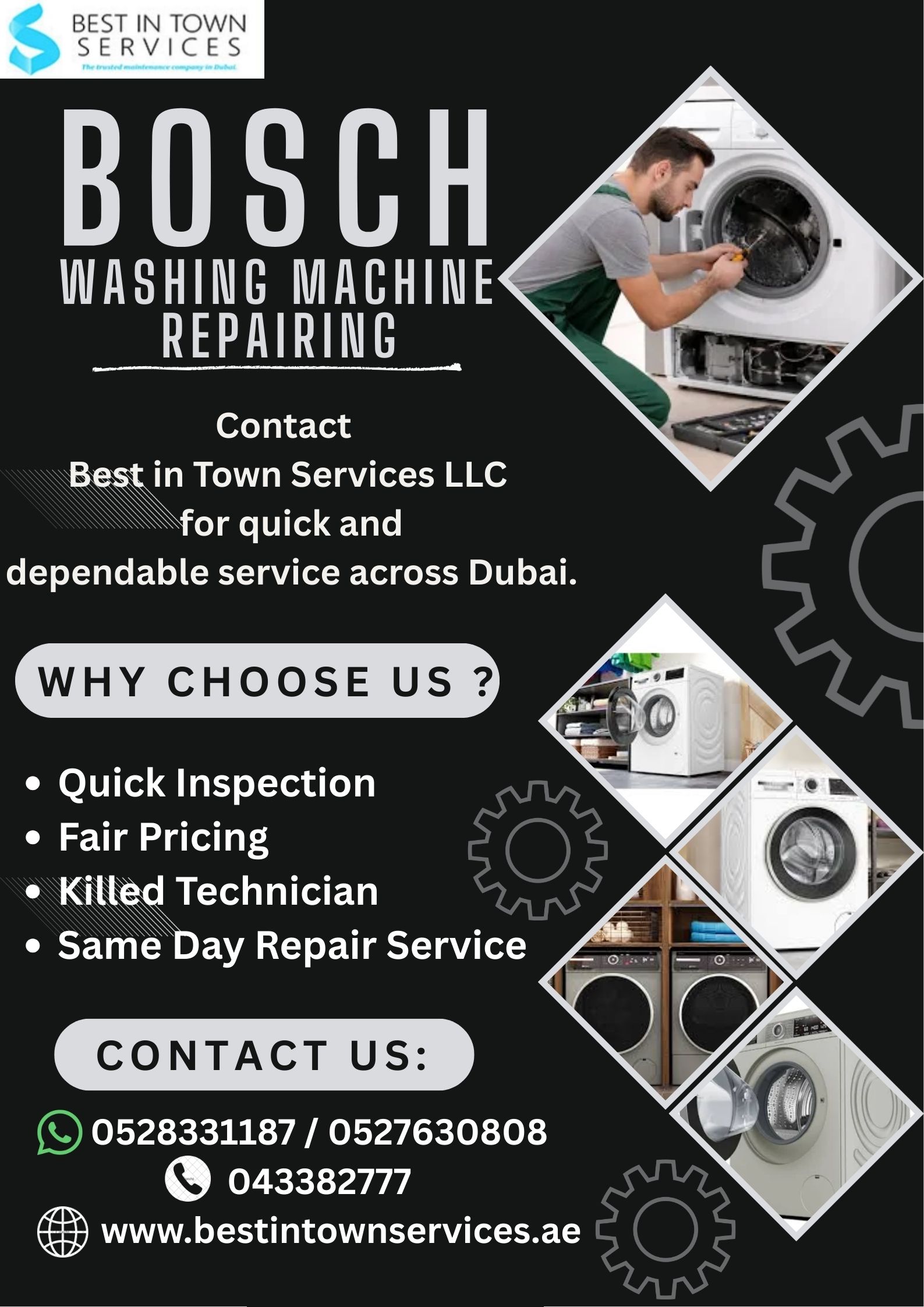 BOSCH WASHING MACHINE REPAIRING SERVICE DUBAI