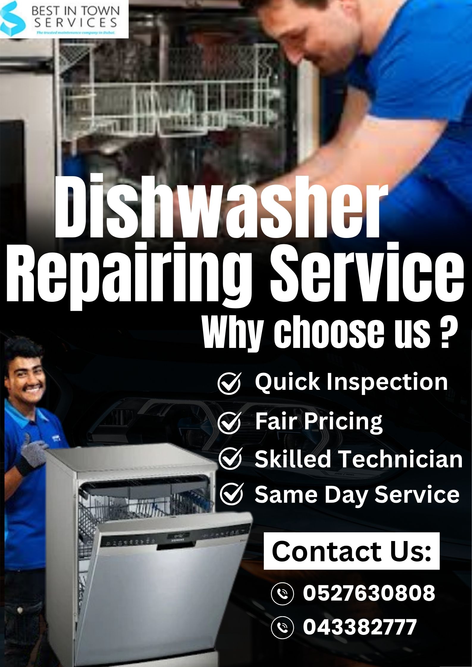 Dishwasher repairing service dubai