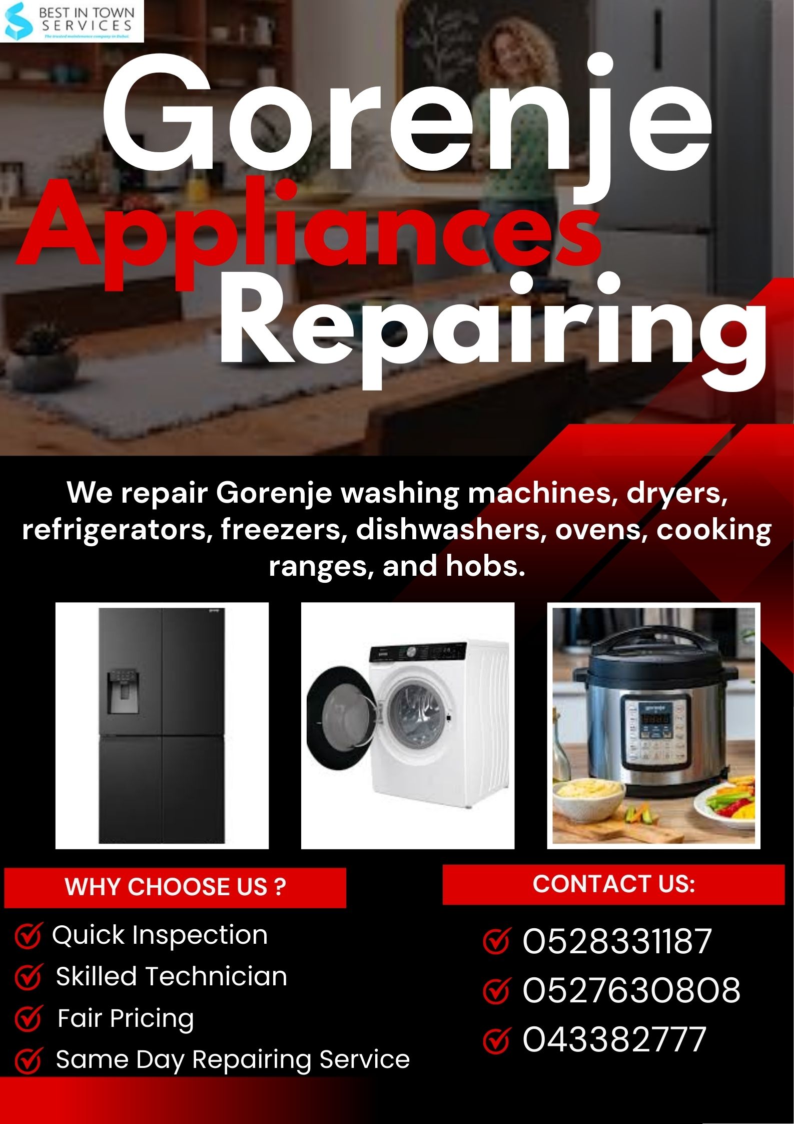 GORENJE REPAIRING SERVICE DUBAI