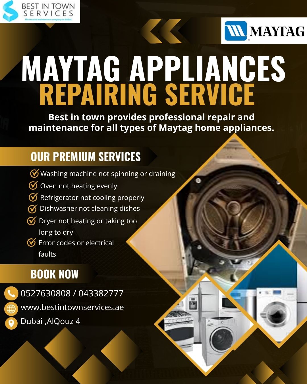 MAYTAG APPLIANCES REPAIRING SERVICE DUBAI