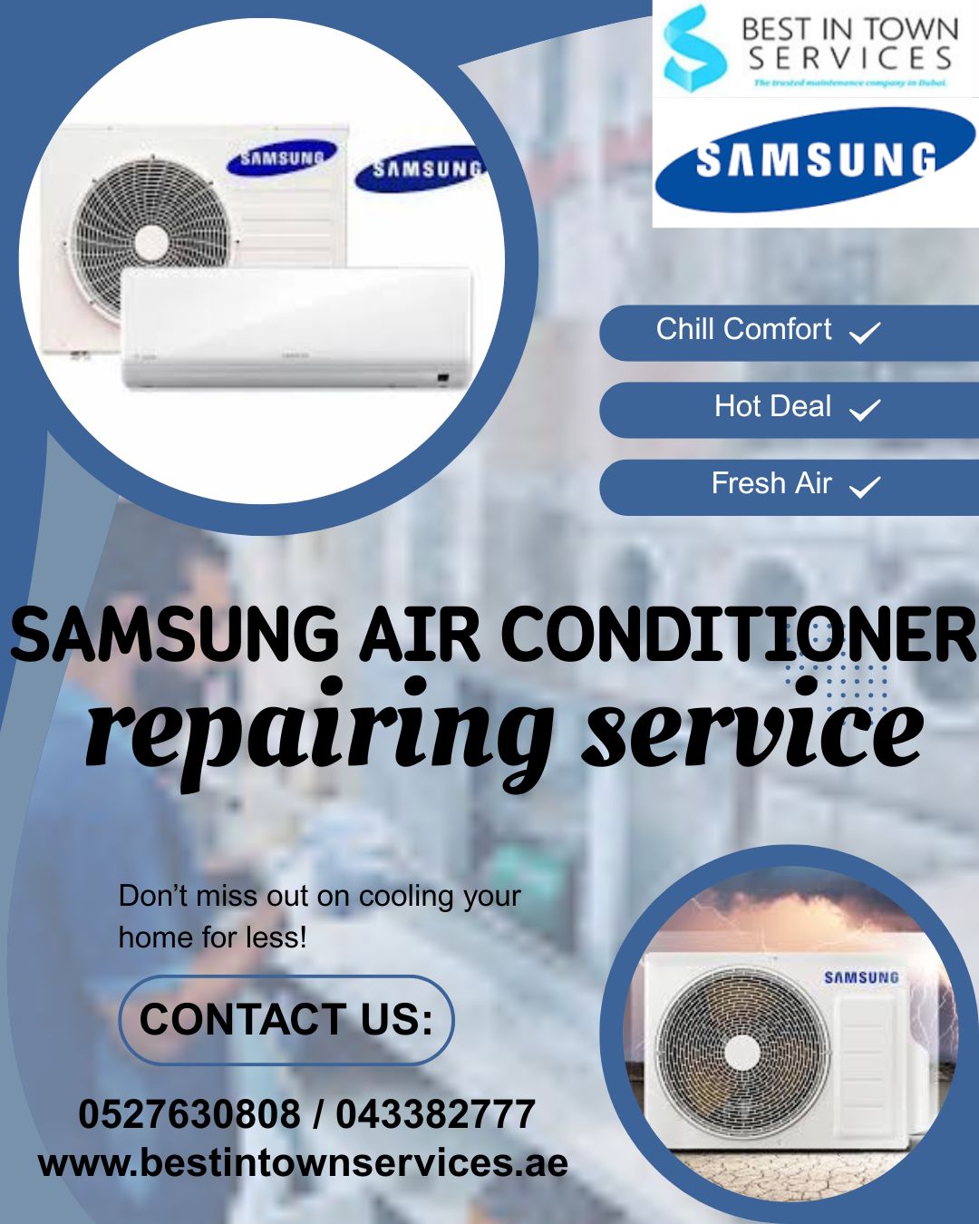 SAMSUNG AC REPAIRING SERVICE DUBAI