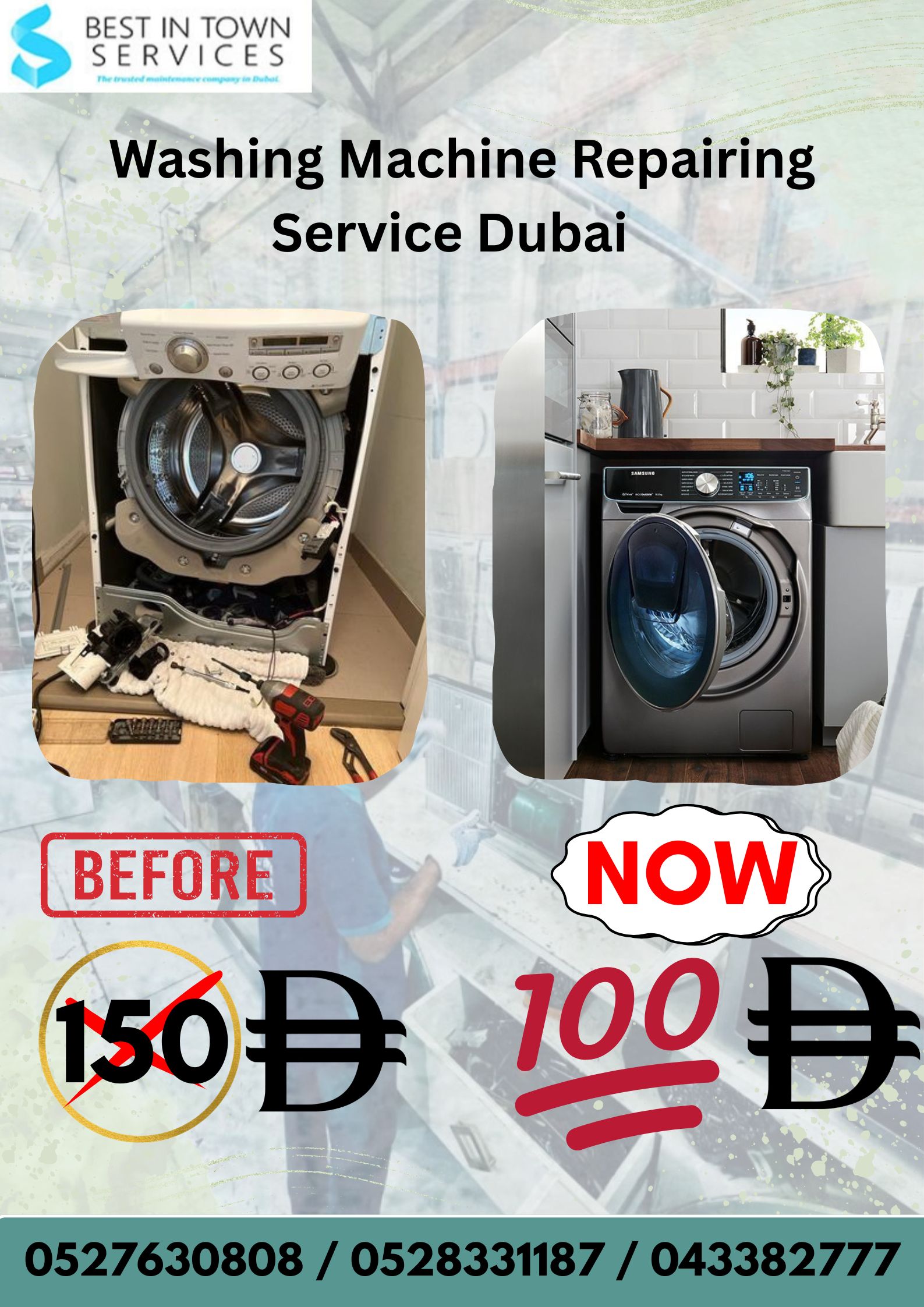 CHEAPEST WASHING MACHINE REPAIRING SERVICE DUBAI