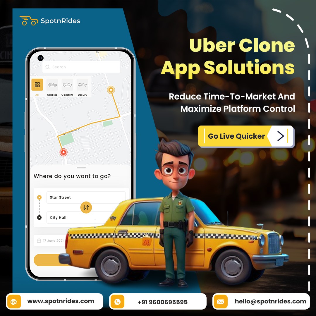 White Label Uber Clone App for Taxi Startups