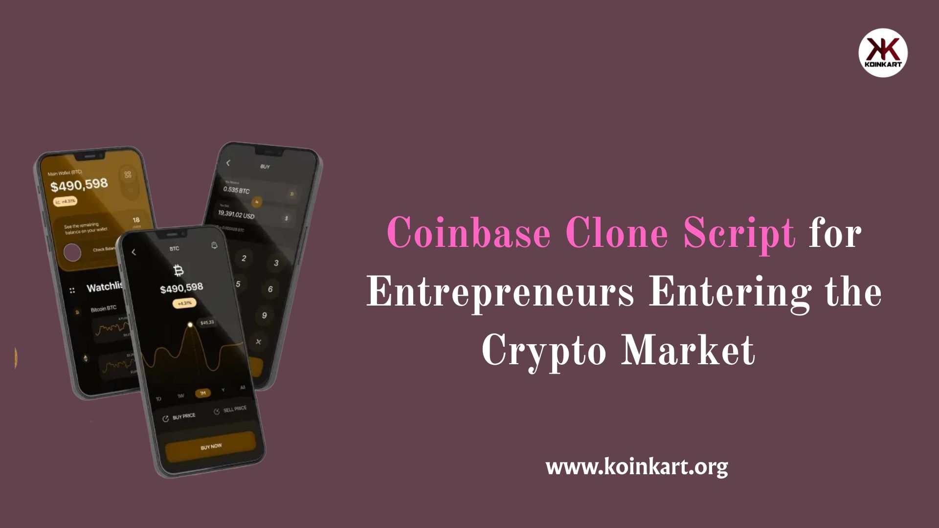 Coinbase Clone Script for Entrepreneurs Entering the Crypto Market