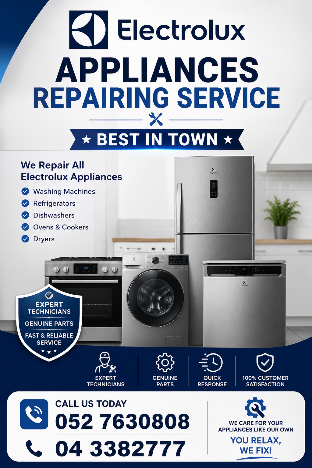 EECTROLUX APPLIANCES REPAIRING SERVICE DUBAI