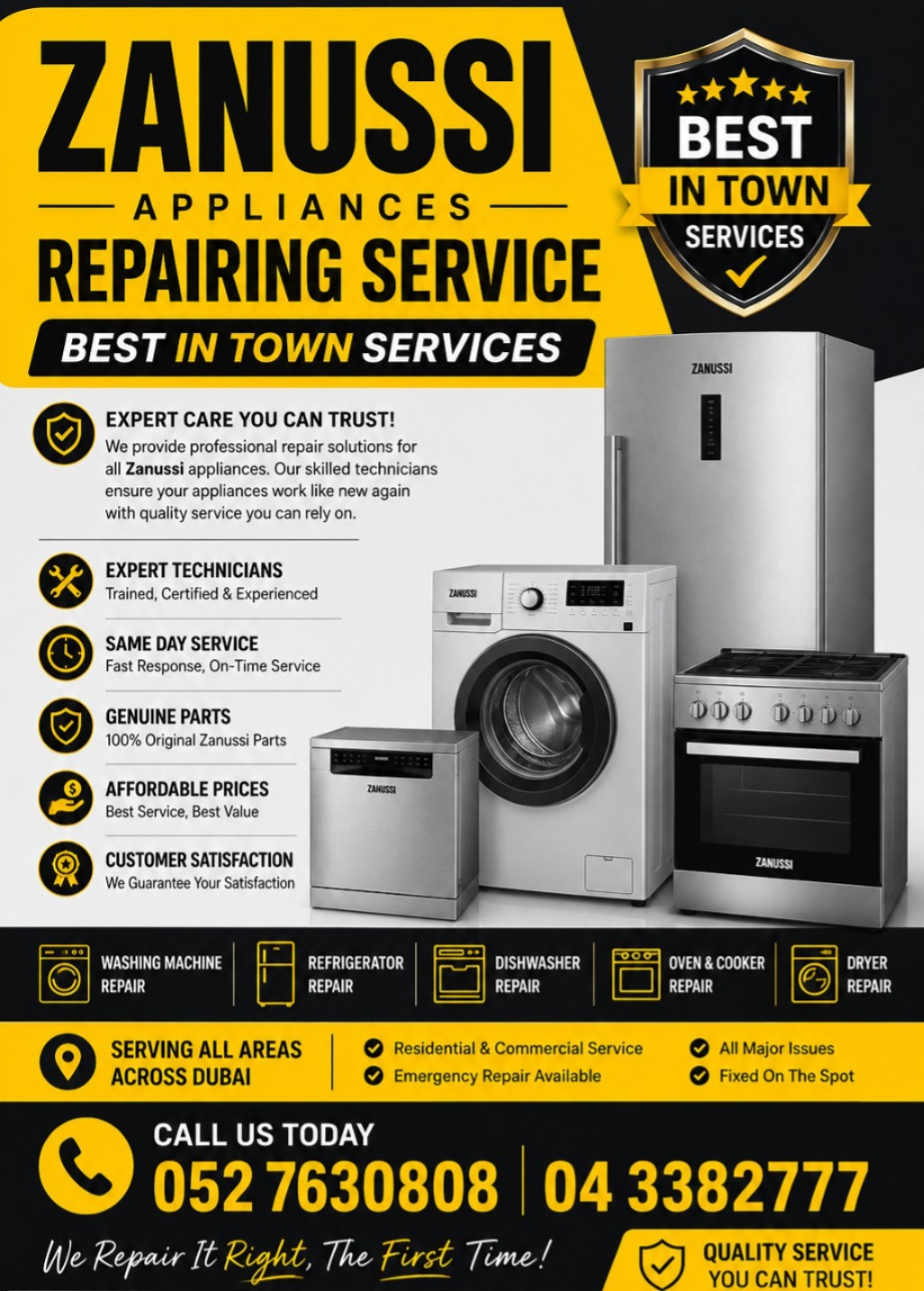 looking for trustablr appliances repairing service dubai