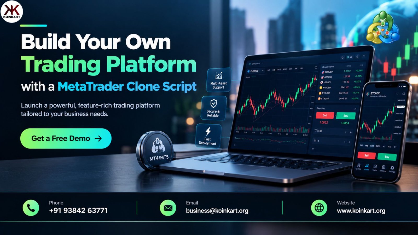 Launch Your Own Trading Platform with MetaTrader Clone Script