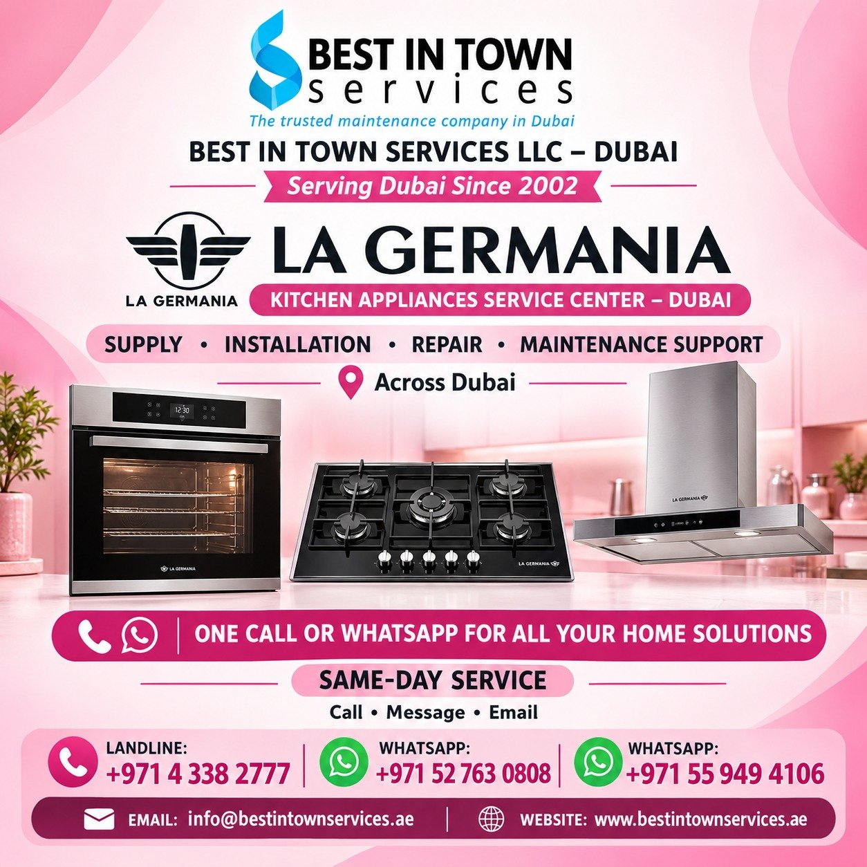 La Germania Kitchens Solution Center in Dubai